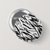 De gestreepte Knoop van Strepen Ronde Button 5,7 Cm (Voorkant /achterkant)
