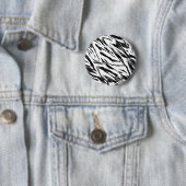 De gestreepte Knoop van Strepen Ronde Button 5,7 Cm (In situ)