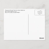De Gestreepte Tulpen van de pepermunt Briefkaart (Achterkant)