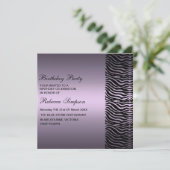 De gestreepte Uitnodiging van de Verjaardag van de (Staand voorkant)