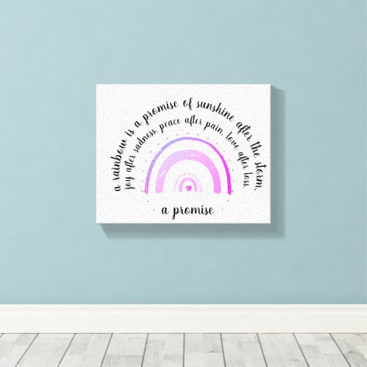 De gestrekte Druk van het Canvas - een belofte (Insitu (Houten vloer))