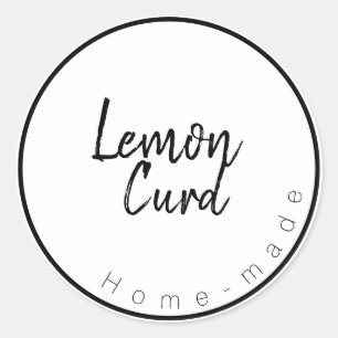 De gestremde melkEtiket van de citroen Ronde Sticker