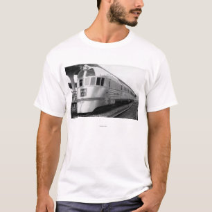 De gestroomlijnde ZepherStainless Steel-trein T-shirt