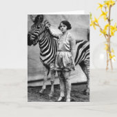 De getatoe?ërde Dame van het Circus en Gestreepte Kaart (Gele Bloem)