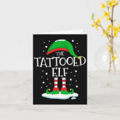 De getatoeëerde elf kerst familie bijpassende Xmas Kaart (Gele Bloem)