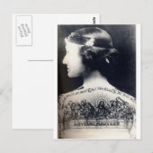 De getatoeëerde flap - hou van elkaar briefkaart (Voorkant / Achterkant)