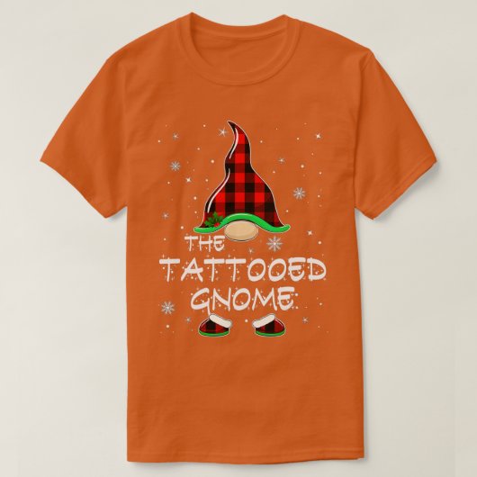 De getatoeëerde koepelbuffel met speldenreeks C T-shirt (Design voorkant)