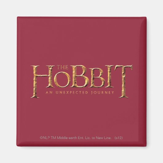 De getextureerde Hobbit Logo Magneet (Voorkant)