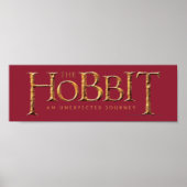 De getextureerde Hobbit Logo Poster (Voorkant)