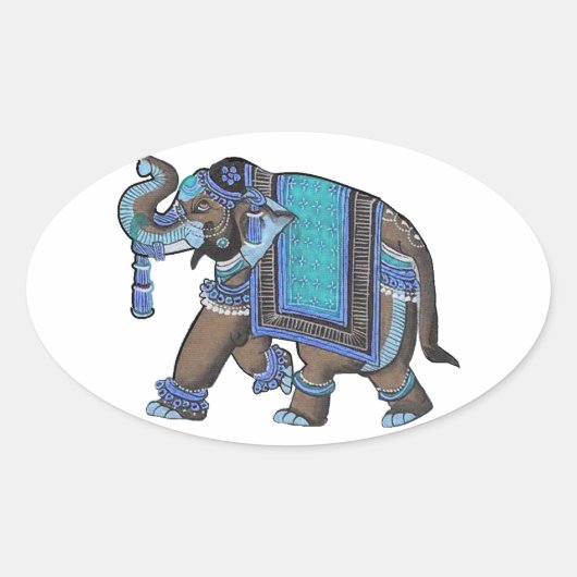 DE GETOONDE WEG OVALE STICKER (Voorkant)