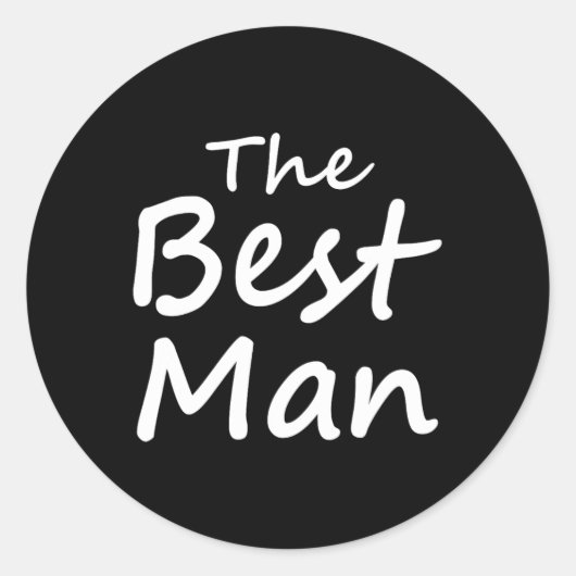 De getuige - Bruidegom Crew - Bachelorfeest Ronde Sticker (Voorkant)