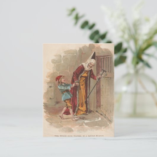 De getuige heeft Hansel in de Stable gezet Briefkaart (Staand voorkant)