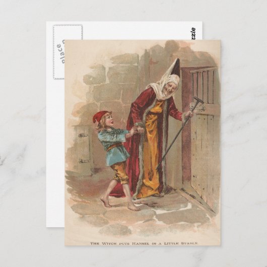 De getuige heeft Hansel in de Stable gezet Briefkaart (Voorkant / Achterkant)