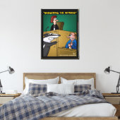 "De getuige in de kaart spelen" Canvas Afdruk (Insitu (Slaapkamer))