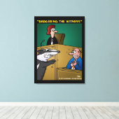 "De getuige in de kaart spelen" Canvas Afdruk (Insitu (Houten vloer))