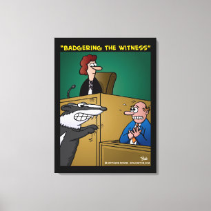 "De getuige in de kaart spelen" Canvas Afdruk