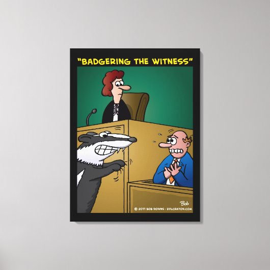 "De getuige in de kaart spelen" Canvas Afdruk (Voorkant)