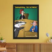 "De getuige in de kaart spelen" Canvas Afdruk (Insitu (Woonkamer))
