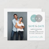 De getwijnde Circles Modern sparen het Briefkaart  (Voorkant / Achterkant)