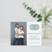 De getwijnde Circles Modern sparen het Briefkaart  (Staand voorkant)