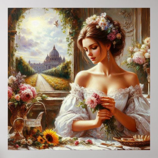 De geur van bloemen poster (Voorkant)