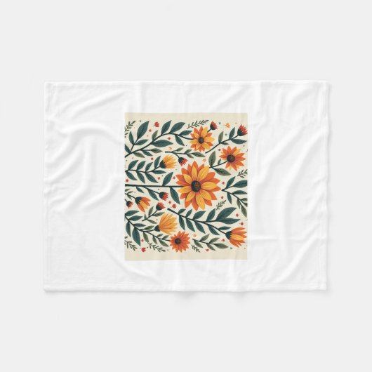 De geur van chrysanten fleece deken (Voorkant (Horizontaal))