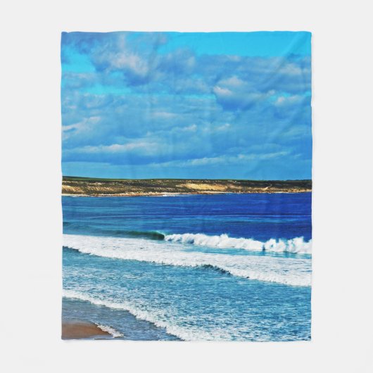 de geur van de oceaan, fleece deken (Voorkant)