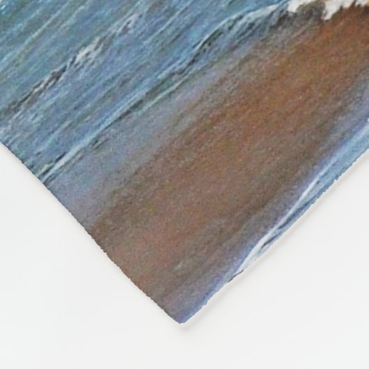 de geur van de oceaan, fleece deken (Hoek)