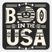 De geur van erfgoed en Halloween Vierkante Sticker (Voorkant)