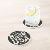 De geur van erfgoed en Halloween Zandsteen Onderzetter (Zijkant)