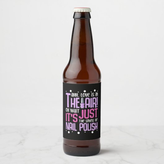 De Geur Van Nagellak Bier Etiket (Voorkant)