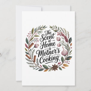 De Geur Van Thuis Is Moeders Koken Feestdagenkaart