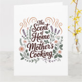 De Geur Van Thuis Is Moeders Koken Kaart (Gele Bloem)