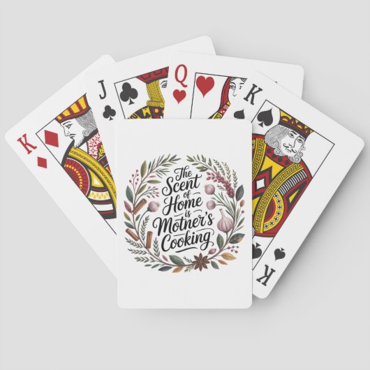 De Geur Van Thuis Is Moeders Koken Pokerkaarten (Achterkant)