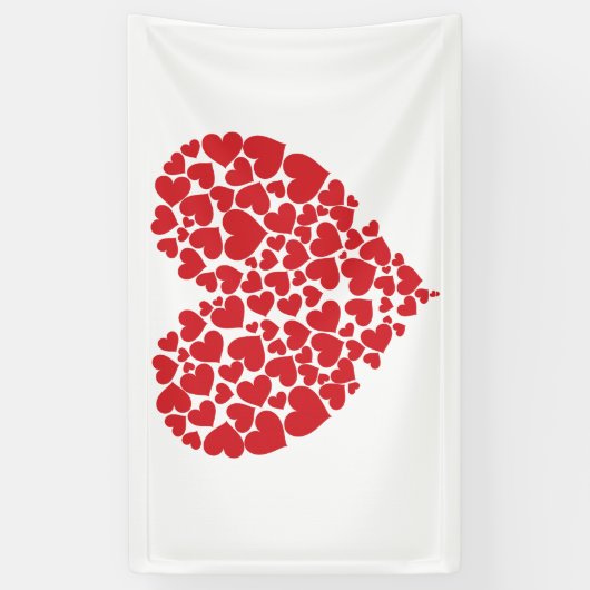 De geur van ware liefde eindigt nooit spandoek (Verticaal)