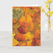 De gevallen Bladeren van de Esp Kaart (Gele Bloem)