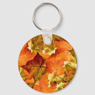 De gevallen Bladeren van de Herfst Sleutelhanger