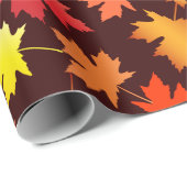 De gevallen Herfst van Bladeren Cadeaupapier (Rol Hoek)