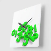 De gevallen Klok van de Muur van aantallen (Hoek)