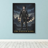 De Gevallen Koning Gothic Donkere Fantasy Design Canvas Afdruk (Insitu (Houten vloer))