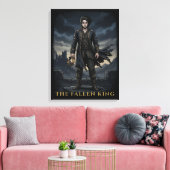 De Gevallen Koning Gothic Donkere Fantasy Design Canvas Afdruk (Insitu (Woonkamer))