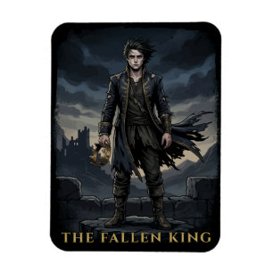 De Gevallen Koning Gothic Donkere Fantasy Ontwerp Magneet