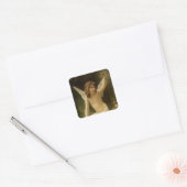De Gevangene (Le Captif) door Bouguereau Vierkante Sticker (Envelop)