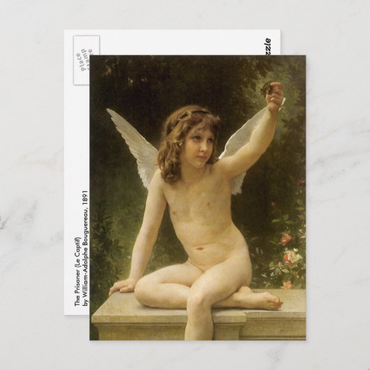 De gevangene (Le Captif) van Bouguereau Briefkaart (Voorkant / Achterkant)