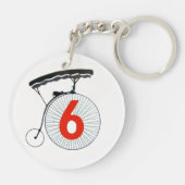 De gevangene nummer zes sleutelhanger (Achterkant)