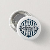 De gevangene ronde button 3,2 cm (Voorkant /achterkant)