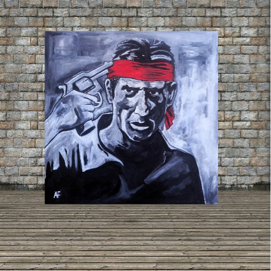 De gevangene Schilderij van Alfred Fox Canvas Afdruk