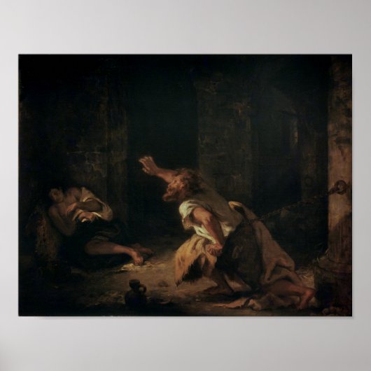 De gevangene van Chillon, 1834 Poster (Voorkant)