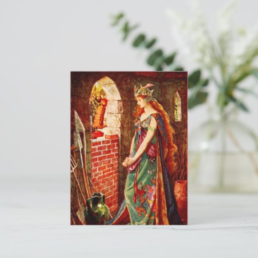 De gevangengenomen prinses briefkaart (Staand voorkant)