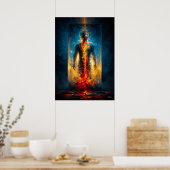 De Gevangenis van Licht – Monumentale Expressionis Poster (Keuken)
